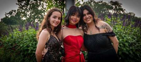 Young Ladies In Gown