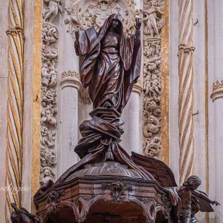 black wood sculpted masterpiece